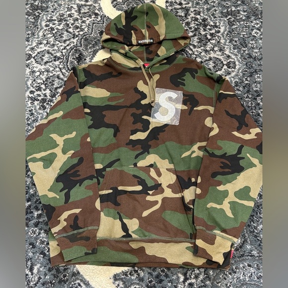 Supreme x Swarovski S logo hoodie